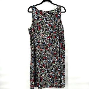 J Jill floral casual dress size large